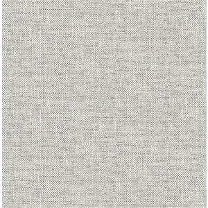 NuWallpaper Poplin Self-Adhesive Vinyl Wallpaper - 30.75-sq. ft. - Grey