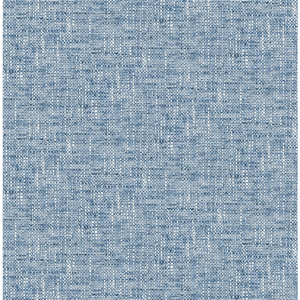 NuWallpaper Poplin Self-Adhesive Vinyl Wallpaper - 30.75-sq. ft. - Blue