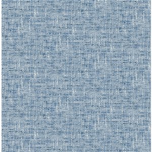 NuWallpaper Poplin Self-Adhesive Vinyl Wallpaper - 30.75-sq. ft. - Blue