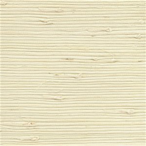 Kenneth James Canton Road Unpasted Grasscloth Wallpaper - 72-sq. ft. - Cream