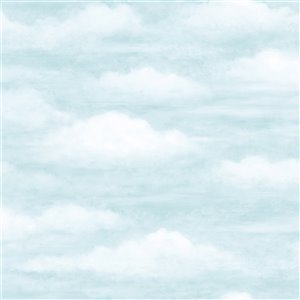 Papier peint encollé Totally For Kids par Chesapeake, 56,4 pi², bleu