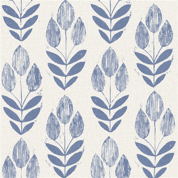 Beacon House Simple Space 2 Unpasted Nonwoven Wallpaper - 56.4-sq. ft. - Blue and Beige