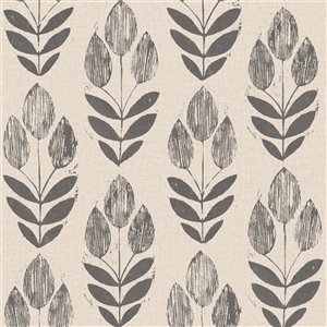 Beacon House Simple Space 2 Unpasted Nonwoven Wallpaper - 56.4-sq. ft. - Black and Beige