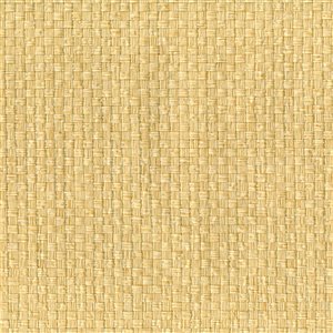 Papier peint non encollé en toile de ramie Shangri La par Kenneth James, 72 pi², jaune