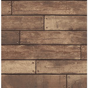 Brewster Essentials Unpasted Nonwoven Wallpaper - 56.4-sq. ft. - Brown