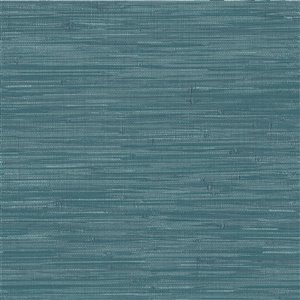 NuWallpaper Grassweave Self-Adhesive Vinyl Wallpaper - 30.75-sq. ft. - Blue