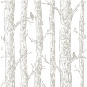 NuWallpaper Self-Adhesive Vinyl Wallpaper - 30.75-sq. ft. - White