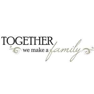 WallPops Together Quote Self-Adhesive Wall Sticker - 17.25-in x 19.5-in