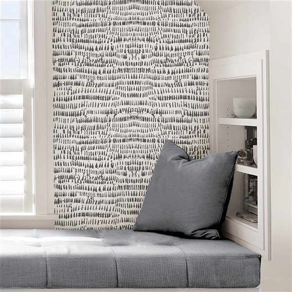 NuWallpaper Kylver Self-Adhesive Vinyl Wallpaper - 30.75-sq. ft. - Grey