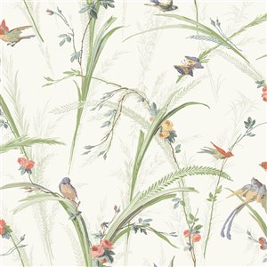 Chesapeake Kindred Prepasted Nonwoven Wallpaper - 56.4-sq. ft. - Light Green