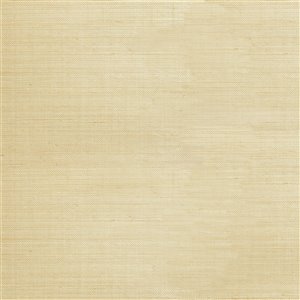 Kenneth James Zen Unpasted Grasscloth Wallpaper - 72-sq. ft. - Cream