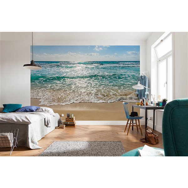 Komar Seaside Mural - Unpasted - 100-in x 145-in