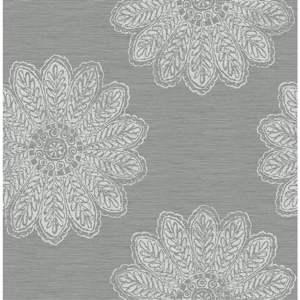 A-Street Prints Celadon Unpasted Nonwoven Wallpaper - 56.4-sq. ft. - Slate