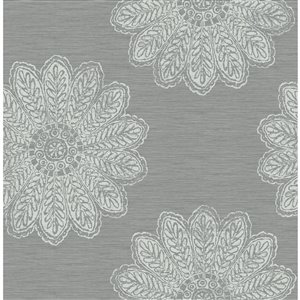 A-Street Prints Celadon Unpasted Nonwoven Wallpaper - 56.4-sq. ft. - Slate