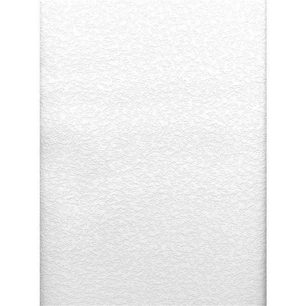 Papier peint encollé en vinyle Stinson Solutions V par Brewster, peut être peint, 56,4 pi², blanc