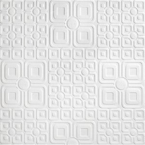 Papier peint non encollé en vinyle Luxe Anaglypta X par Brewster, peut être peint, 57,5 pi², blanc