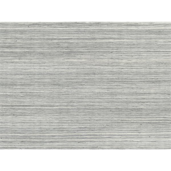 A-Street Prints Fibers Unpasted Grasscloth Wallpaper - 72-sq. ft. - Silver