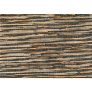 Kenneth James Jiangsu Unpasted Grasscloth Wallpaper - 72-sq. ft. - Grey