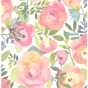 NuWallpaper Self-Adhesive Vinyl Wallpaper - 30.75-sq. ft. - Pink