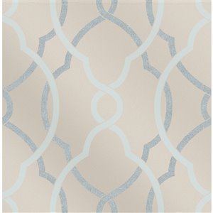 A-Street Prints Geometrie Unpasted Nonwoven Wallpaper - 56.4-sq. ft. - Light Blue