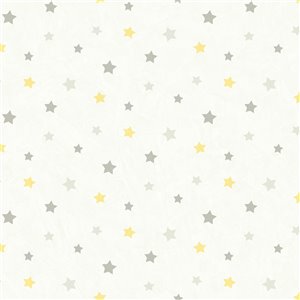 Papier peint encollé Hide And Seek par Chesapeake, 56,4 pi², gris pâle
