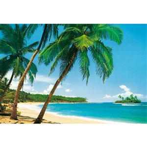 Ideal Décor Ile Tropicale Wall Mural - Unpasted - 100-in x 144-in