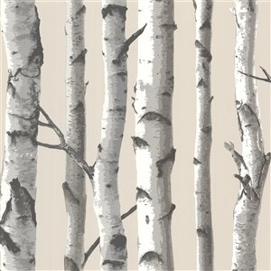 Chesapeake Echo Lake Lodge Prepasted Nonwoven Wallpaper - 56.4-sq. ft. - Beige