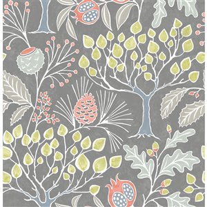 NuWallpaper Self-Adhesive Vinyl Wallpaper - 30.75-sq. ft. - Dark Grey