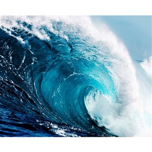 Peinture murale vague d'océan Wall Rogues, non encollée, 118 po x 94 po