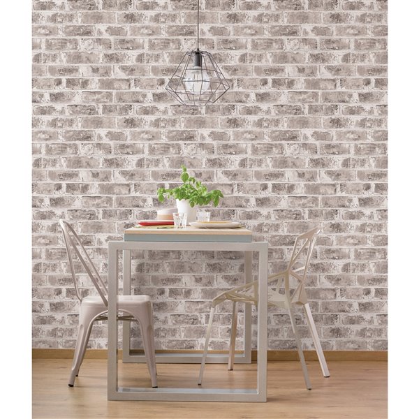 Brewster Essentials Jomax Unpasted Nonwoven Wallpaper - 56.4-sq. ft. - Grey