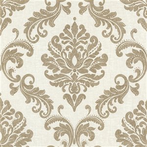 Beacon House Zinc Unpasted Nonwoven Wallpaper - 56.4-sq. ft. - Gold