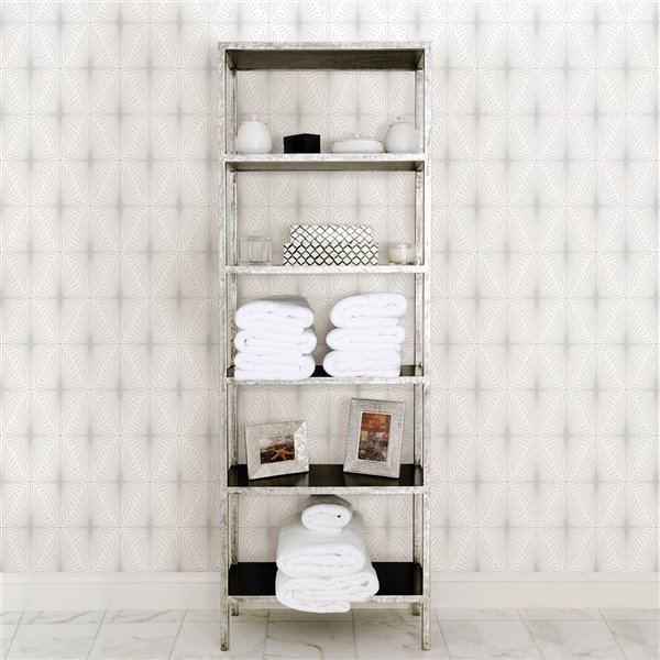 A-Street Prints Eclipse Unpasted Nonwoven Wallpaper - 56.4-sq. ft. - White