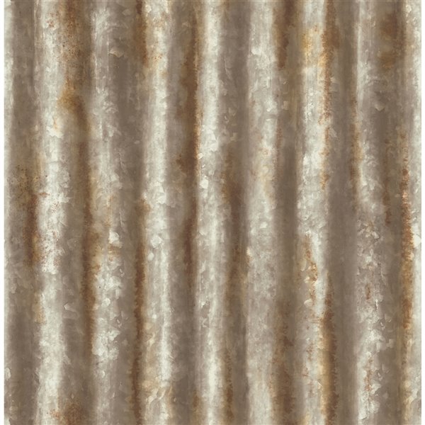 A-Street Prints Reclaimed Unpasted Nonwoven Wallpaper - 56.4-sq. ft. - Rust