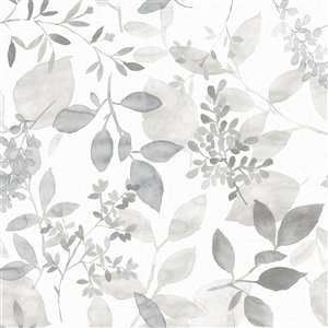 NuWallpaper Brezzy Self-Adhesive Vinyl Wallpaper - 30.75-sq. ft. - Grey