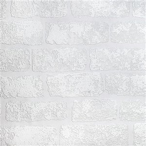 Brewster Anaglypta X Lincolnshire Unpasted Vinyl Wallpaper - Paintable - 57.5-sq. ft. - White