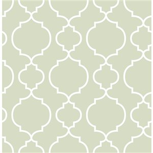 Brewster For Your Bath III Unpasted Nonwoven Wallpaper - 56.4-sq. ft. - Sage