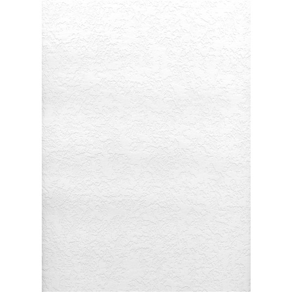 Papier peint encollé en vinyle Dunlap Solutions V par Brewster, peut être peint, 56,4 pi², blanc