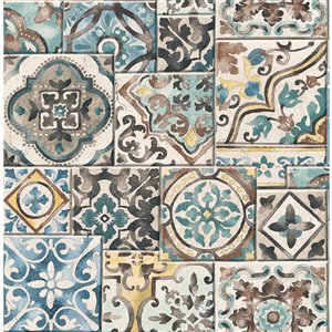 Brewster Fresh Start Unpasted Nonwoven Wallpaper - 56.4-sq. ft. - Blue