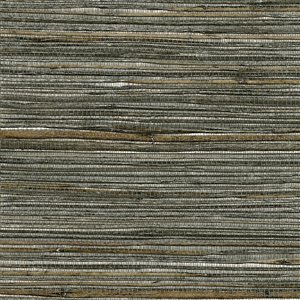 Kenneth James Canton Road Unpasted Grasscloth Wallpaper - 72-sq. ft. - Silver and Brown