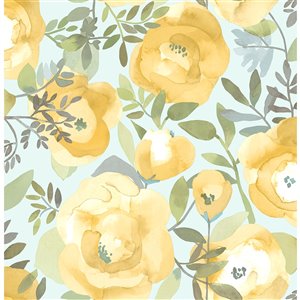 NuWallpaper Self-Adhesive Vinyl Wallpaper - 30.75-sq. ft. - Yellow