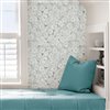 NuWallpaper Oopsie Daisy Self-Adhesive Vinyl Wallpaper - 30.75-sq. ft. - Grey  NUS3162