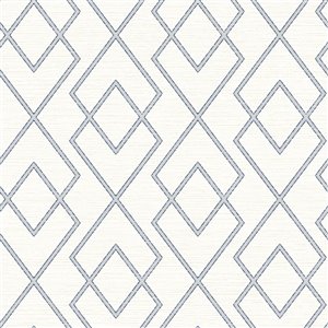 Chesapeake Farmhouse Prepasted Paper Wallpaper - 56.4-sq. ft. - White and Grey
