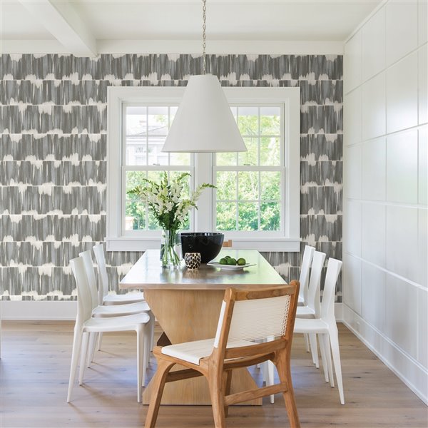 A Street Prints Mistral Unpasted Nonwoven Wallpaper 56.4 sq. ft. Grey and Beige