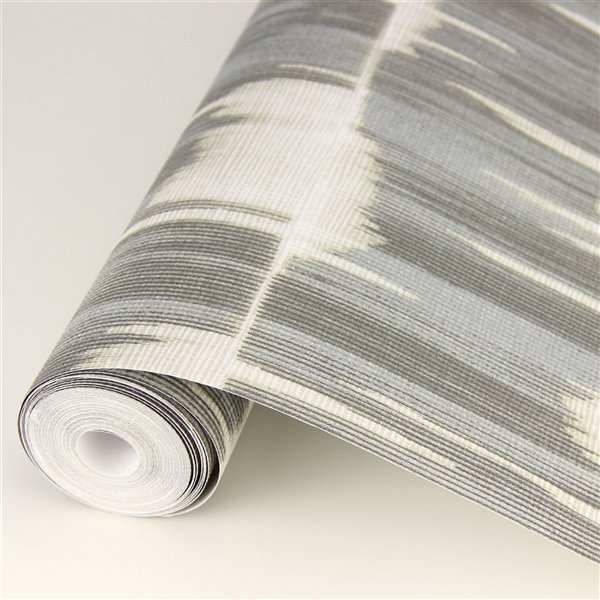 A Street Prints Mistral Unpasted Nonwoven Wallpaper 56.4 sq. ft. Grey and Beige