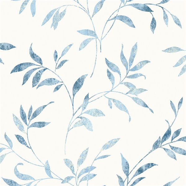 Chesapeake The Vineyard Prepasted Paper Wallpaper - 56.4-sq. ft. - Light Blue