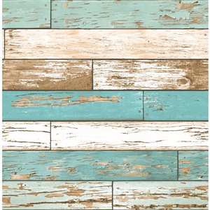Brewster Fresh Start Unpasted Nonwoven Wallpaper - 56.4-sq. ft. - Turquoise