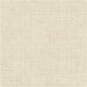 Papier peint non encollé et non tissé Essentials par Brewster, 56,4 pi², blanc cassé