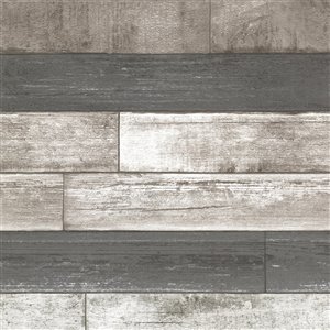 Papier peint non encollé et non tissé Kitchen, Bed, & Bath IV par Brewster, 56,4 pi², gris