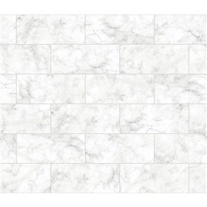 Brewster Marble Self-Adhesive Peel and Stick Backsplash Tile - 18-in x 108-in