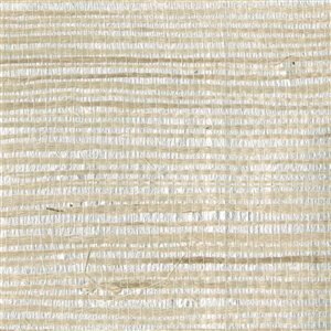 Kenneth James Zen Grasscloth Unpasted Paper Wallpaper - 72-sq. ft. - Silver and Beige